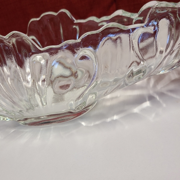 Vintage Jeannette Clear Gondola Glass Container - Picture 5 of 8